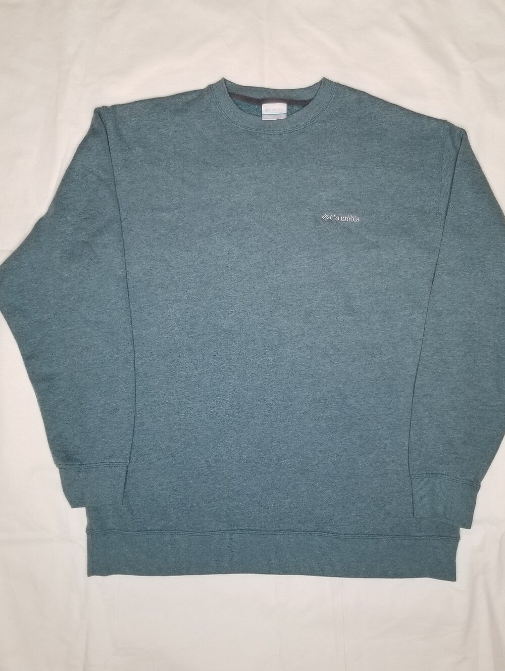 Columbia Heather Blue Crew Neck Sweatshirt Men's Size XL Outdoors Casual Relaxed